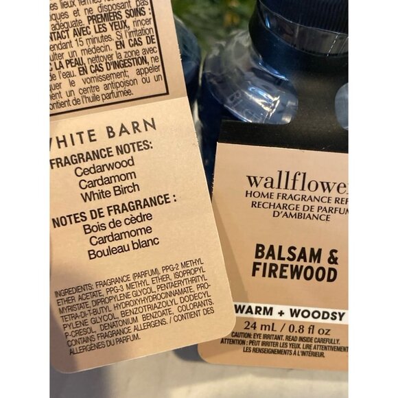 Bath & Body Works “Balsam & Firewood” 2 New Wallflower Refills - Picture 3 of 5